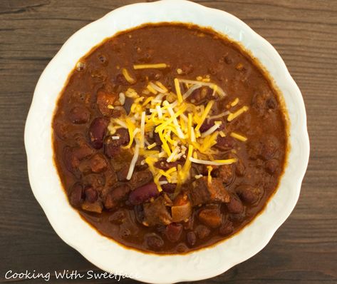 Steak Chili Recipe, Leftover Steak Recipes, Steak Chili, Leftover Chili, Meat Chili, Leftover Steak, Rib Meat, Prime Rib, Left Over