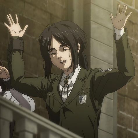 Unhinged Expression, Aot Pieck Finger, Peick Finger, Pieck Aot, Alina Becker, Pieck Finger, Aot Icons, Aot Characters, Attack On Titan