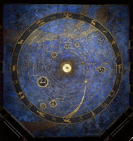 Celestial Ceiling, Ravenclaw Aesthetic, Astronomy Art, Celestial Art, 자수 디자인, Form Design, Ravenclaw, Blue And Gold, Astronomy