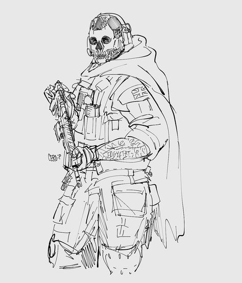 Mw2 Ghost Tattoo, Modern Warfare 2 Ghost Fanart, Ghost Drawing Mw2, Ghost Modern Warfare Fanart, Ghost Mw2 Sketch, Call Of Duty Ghosts Drawings, Ghost Mw2 Drawing, Mw2 Drawing, Ghost Fanart Mw2