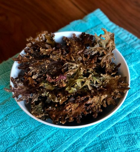 🥜Peanut Sauce Kale Chips Anyone else have kale in their summer garden? I don’t love raw kale so I had to try some new ways of cooking it. Kale has been deemed a “superfood” for good reason. It is a super nutrient dense vegetable and can be so versatile. You can add it to soups, smoothies and salads. #kalechips #kale #kalerecipe Dino Kale, Atkins Recipes, Kale Recipes, Kale Chips, Kale Salad, Peanut Sauce, Savory Snacks, My Summer, Nutrient Dense