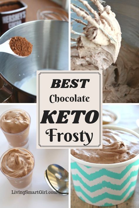 Keto Frosty Recipe, Keto Chocolate Smoothie, Chocolate Frosty Recipe, Keto Frosty, Keto Chocolate Frosty, Frosty Ice Cream, Wendys Frosty Recipe, Chocolate Frosty, Frosty Recipe