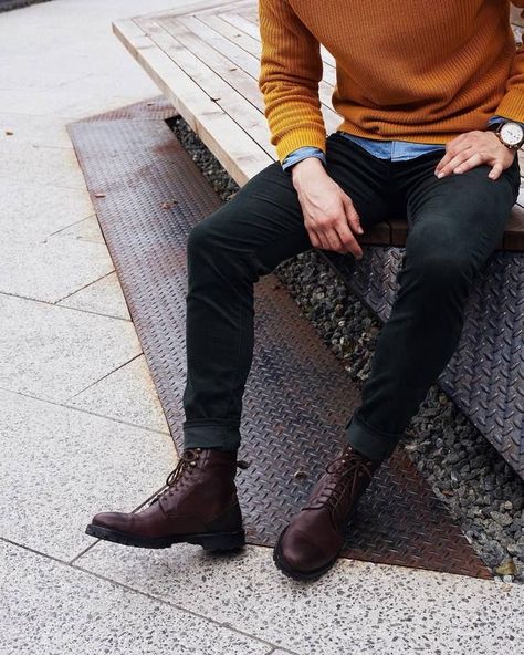 Brown Boots Outfit Men, Dark Brown Boots Outfit, Brown Combat Boots Outfit, Brown Boots Outfit, Combat Boot Outfit, Outfit Botas, Boots Outfit Men, Brown Combat Boots, Dark Brown Boots