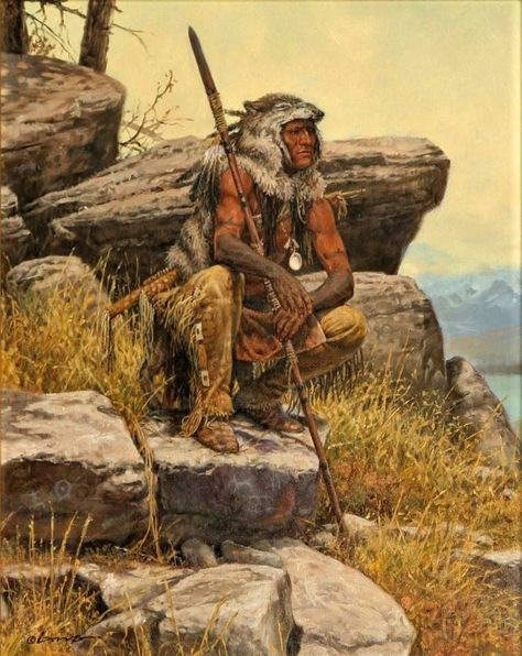 American Indian Artwork, Woodland Indians, Indian Artwork, Western Artwork, Native American Paintings, Native American Warrior, Native American Images, Native American Pictures, Wilde Westen