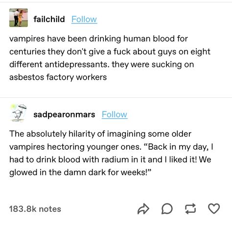 Tumblr Vampire Posts, Vampire Tumblr Funny, Vampires Tumblr, Vampire Text Post, Vampire Memes Funny, Tumblr Vampire, Vampire Tropes, Vampire Tumblr Posts, Vampire Headcanon