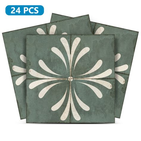 Add a touch of charm and nostalgia to your home with our vintage retro flower tile stickers! These peel-and-stick tiles are perfect for creating a cozy, timeless look in any room. Easy to apply and available in beautiful floral designs, they bring elegance and style effortlessly. Transform your space with these lovely tiles and enjoy a vintage-inspired decor makeover. 🌷🏡 Peel And Stick Mosaic Tile, Stairs Fireplace, Bathroom Stairs, Peel Stick Backsplash, Faux Tiles, Tile Crafts, Flower Tile, Glass Fireplace, Kitchen Things