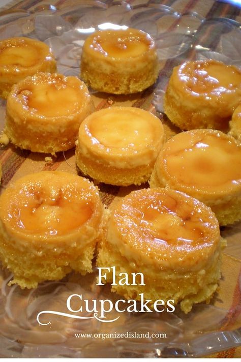 Simple recipe for Caramel Custard Flan Cupcakes. The sweet taste of custard and caramel in a cupcake! Flan Cupcakes, Custard Flan, Caramel Custard Recipe, Flan Recipe Easy, Fiesta Recipes, Flan Dessert, Caramel Custard, Flan Cake, Easy Cupcake Recipes