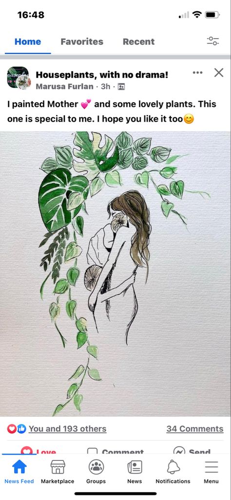 Plant Goddess Tattoo, Moon Plant Tattoo, Plant Lady Tattoo, Pothos Tattoo, Houseplant Tattoo, Pothos Vine, Ivy Tattoo, Dance Tattoo, Moon Plant