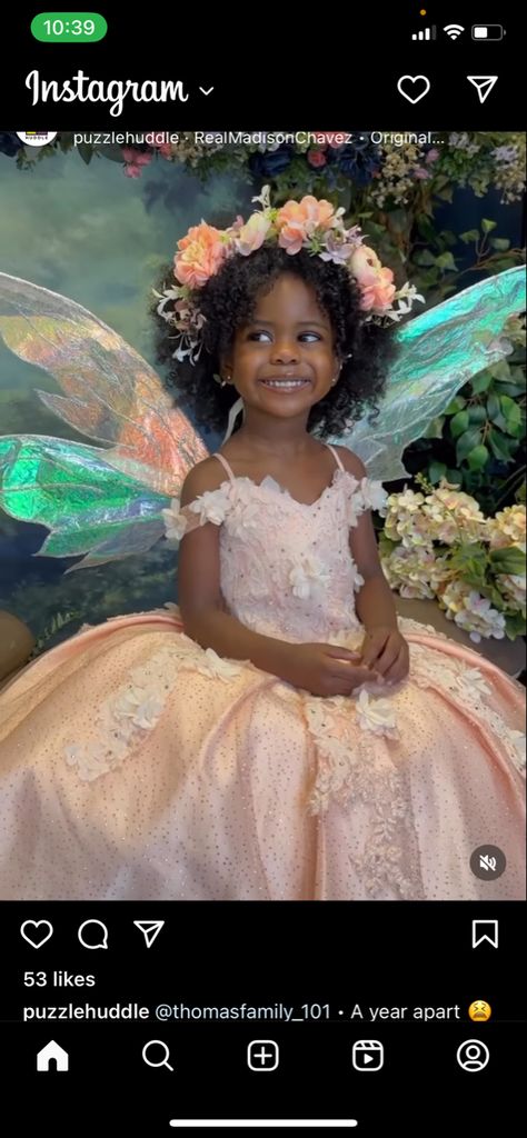 Fairy Princess Party, Toddler Portraits, Fairy Photoshoot, Cute Black Babies, Fashion Baby Girl Outfits, Natural Hairstyles For Kids, Saved Pins, Princess Hairstyles, Coily Hair