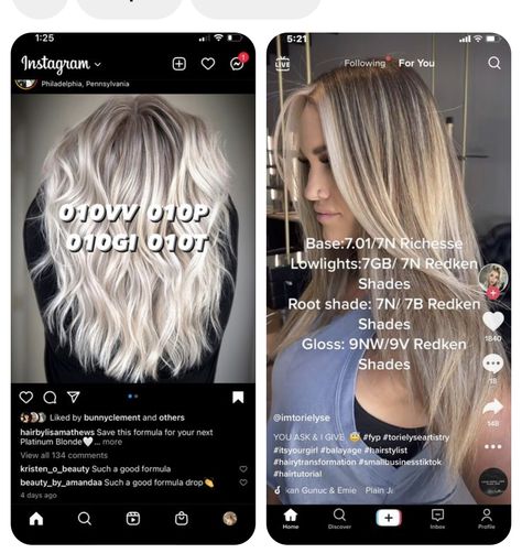 Redken Shade, Blonde Color Melt, Balayage Tutorial, Hairstylist Tips, Blonde Formulas, Shades Formulas, Redken Formulas, Toner For Blonde Hair, Hair Formulas