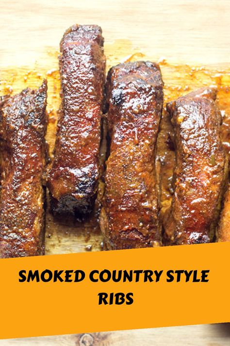 Smoked Country Style Ribs Recipe - Transform ordinary ribs into smoky, tender perfection. Try our recipe for a mouthwatering BBQ experience that will have everyone asking for seconds. Beef Country Style Ribs, Smoked Country Style Ribs, Country Style Ribs Recipe, Boneless Country Style Pork Ribs, Smoked Pork Recipes, Ribs Recipes, Boneless Pork Ribs, Beef Ribs Recipe, Country Style Pork Ribs