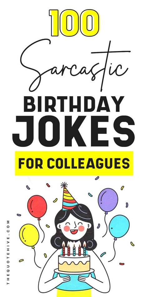 sarcastic birthday jokes for colleagues to lighten up the office and celebrate Quotes For Colleagues, The Office Birthday Party, Funny Birthday Quotes, Office Birthday Party, Birthday Jokes, Sarcastic Birthday, Office Birthday, Birthday Wishes Funny, Get Gift Cards