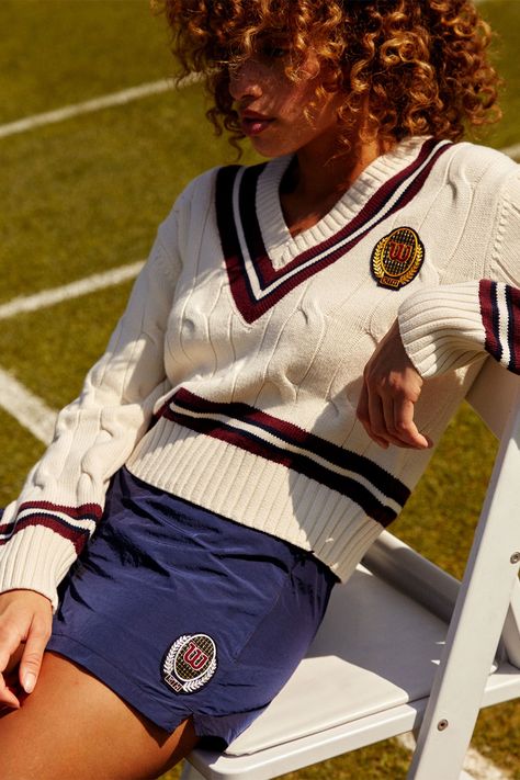 Wilson x KITH Releases Sportswear Tennis Range | Hypebae Tennis Sweater, Tennis Aesthetic, Kith Women, Tennis Fashion, Sporty And Rich, Tennis Clothes, Life Tips, Beauty And Lifestyle, Mode Outfits