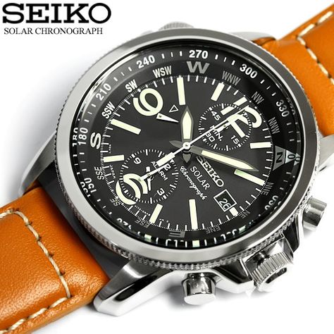 Men S, Seiko Chronograph, Adventure Watches, Seiko Solar, Seiko Watch, Aviator Watch, Affordable Watches, Amazing Watches, Vintage Watches For Men