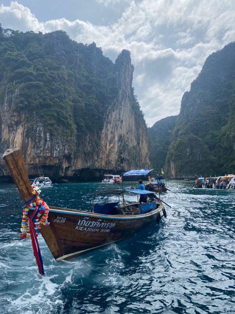 Long tail boat thailand Long Tail Boat Thailand, Koh Phi Phi, Long Tail, Thailand Travel, Thailand, Collage, Travel, Pins, Quick Saves