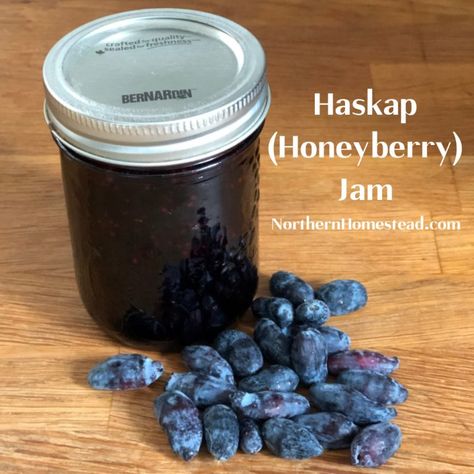 Honey Berry Jam, Honeyberry Recipes, Honeyberry Jam, Haskap Jam, Haskap Berries, How To Freeze Tomatoes, Frozen Tomatoes, Preserve Tomatoes, Honey Berry