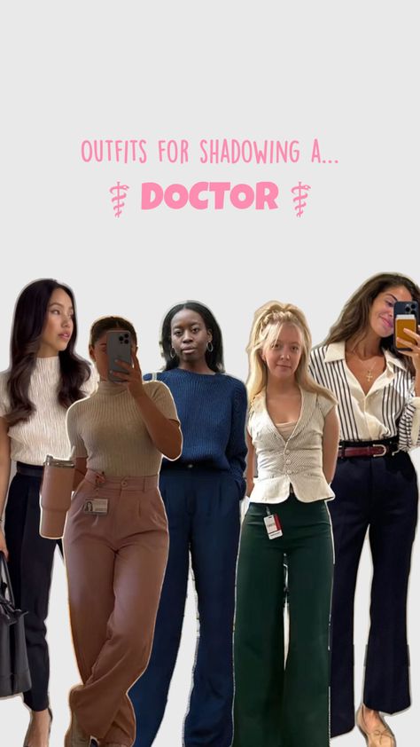 Business casual outfits to wear while shadowing a medical doctor Shadowing A Doctor, Medical Doctor, Social Status, Outfits To Wear, Doctor Medical, A Doctor, Business Casual Outfits, Mix N Match, Business Casual