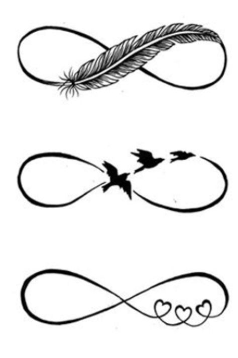 Infinity Wings Tattoo, Small Tattoos Infinity, Feather Infinity Tattoo Design, Infinite Love Tattoo, Small Infinity Tattoos, Infinite Tattoo, Infinity Tattoo Designs, Alphabet Tattoo Designs, Tattoos Infinity