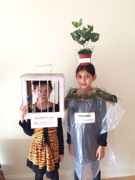 Word Costumes Ideas, Vocabulary Word Costumes, Vocabulary Word Costumes Ideas, Vocabulary Parade Costumes, Word Costumes, Vocabulary Parade Ideas, Vocabulary Parade, Parade Costumes, Apartment Garage