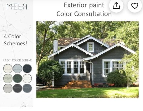 Magnolia Homes Exterior Color Schemes, Farmhouse Exterior Design Country Style, Painted Brick House Exterior 2023, Happy Exterior House Colors, She Twin Williams Exterior Paint Colors, Charcoal Gray House Exterior White Trim, Trending House Colors Exterior 2023, Exterior House Colors Small House, Kelly Moore Exterior Paint Colors Houses