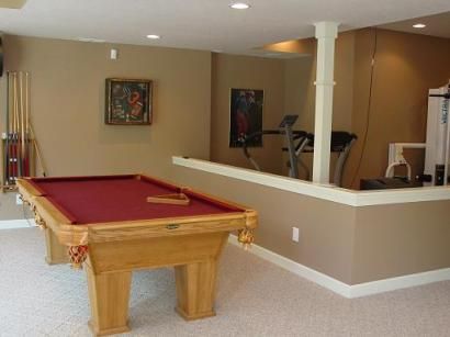 Basement Workout Room, Half Wall Ideas, Basement Addition, Basement Conversion, Basement Waterproofing, Basement Gym, Basement Remodel, Basement Design, Home Repairs