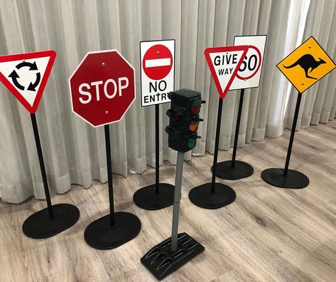 Traffic Sign Birthday Party, Traffic Theme Party, Road Trip Themed Party, Life Is A Highway Party Theme, Road Trip Party Decorations, Road Trip Vbs Theme, Road Trip Vbs Decorations, Road Trip Decorations, Road Trip Party Theme