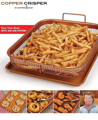 Copper Crisper by Copper Chef™ Copper Cooking Pan, Fry Basket, Copper Chef, Making French Fries, How To Cook Zucchini, Cooking Supplies, Cooking Guide, Cooking Chef, Oven Cooking