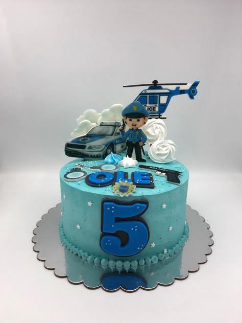 Police Man Cake, Cake Police Birthday, Police Birthday Cakes, Police Car Cakes, Car Cakes For Boys, Police Cakes, Police Birthday Party, Police Birthday, Elegant Birthday Cakes