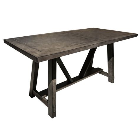 Gracie Oaks Leming Farmhouse Style Trestle Dining Table & Reviews | Wayfair Dining Table Farmhouse, Farmhouse Style Dining Table, Grey Dining Tables, Trestle Dining Table, Dining Table Online, Table Farmhouse, Trestle Dining Tables, Grey Dining, Farmhouse Dining Table