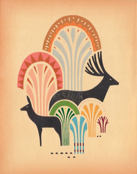 Dear Deer - Andrew Holder Gig Poster, Design Graphique, Awesome Stuff, Animal Illustration, Illustrations Posters, Graphic Design Illustration, Lany, Graphic Illustration, Animal Art