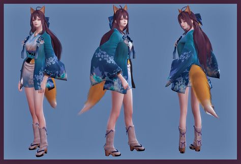 Fox Ears And Tail, Sims 4 Cc Eyes, Japanese Fox, Fox Dress, Hair Hat, Fox Ears, Sims Four, Sims4 Clothes, Sims 4 Cc Packs