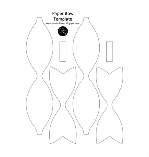 10+ Paper Bow Templates – Free Sample, Example, Format Download! | Free & Premium Templates Bow Template Free, Paper Bow Template, Felt Bow Tutorial, Paper Bows Diy, Bow Tie Template, Paper Flower Templates Pdf, Tie Template, Wrapping Paper Bows, Paper Flower Templates