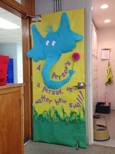 Dr Seuss Classroom Decorations Diy, Dr Seuss Trees Diy, Dr Seuss Halloween Decorations, Horton Hears A Who Bulletin Board, Dr Sues Door Decorations Dr Suess, Dr Suess Bulletin Board Ideas Preschool, Horton Hears A Who Door Decoration, Dr Seuss Hallway Decorations, Dr Suess Bulletin Board Ideas Toddlers