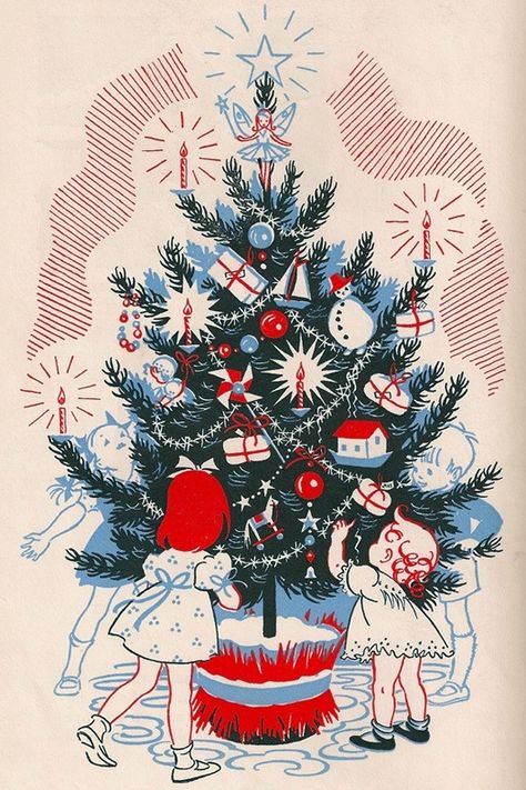 Colour Illustration, Old Time Christmas, Christmas Ephemera, Nostalgic Art, Image Paper, Vintage Christmas Images, Christmas Retro, Holiday Images, 카드 디자인