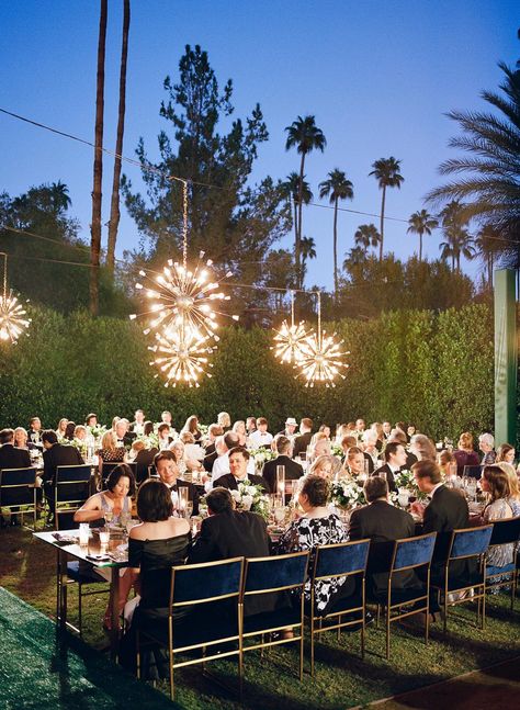 Autumn Wedding Ideas, Palm Springs Decor, Palm Springs Aesthetic, Mid Century Modern Wedding, Starburst Chandelier, Palm Springs Bachelorette, Parker Palm Springs, Fall Wedding Color Palette, Martha Weddings