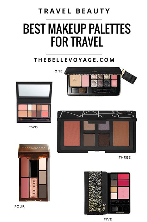 The Best Makeup Palettes for Travel | The Belle Voyage http://www.thebellevoyage.com/2014/10/the-best-makeup-palettes-for-travel/ #travel #beauty Travel Makeup Essentials, Best Makeup Palettes, Travel Makeup Palette, Eye Makeup Set, Travel Size Makeup, Makeup Palettes, The Best Makeup, Mini Makeup