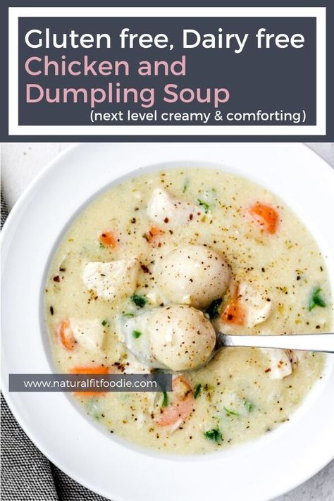 Soup Gluten Free Dairy Free, Dumpling Soup Recipe, Chicken And Dumpling Soup, Gluten Free Dumplings, Soup Gluten Free, Chicken Dumpling Soup, Dumpling Soup, Dairy Free Soup, Dumplings For Soup