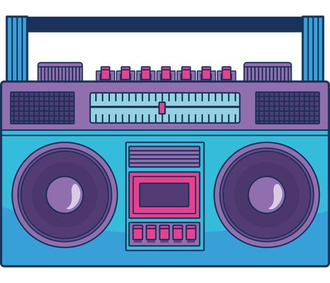 bombbox 90s pop art style Boombox Illustration, 90s Pop Art, Search Video, Pop Art Style, Tree Saw, Wedding People, Princess Aesthetic, Heart Tree, Logo Banners