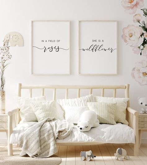 Crib Wall, Nursery Quotes, Girl Nursery Wall, Baby Room Wall, Above Bed, Nursery Printables, Boho Nursery, Nursery Wall Decor