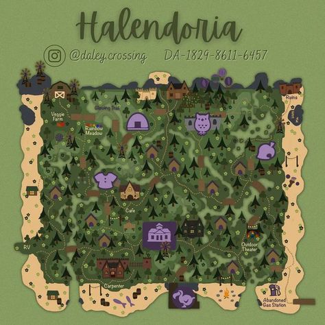 daleyhawn | Island Creator on Instagram: "Dream address just updated Map created by @hunnyy_land 🌙 My partners @mads43acnh @ltdan043 @bakers_crossing #acnhviews #acnhwaterfall #acnhinspiration #acnhmystical #acnh #animalcrossingdreamaddress #dreamaddress #dreamaddressacnh #acnh #Acnhtrail #mystical #forrestcore #forrestscene #natutallandscape #gaming #nintendo #switch #switchgames #cozygames #relaxinggames #newhorizons #dreaming" Animal Crossing Island Dream Address, Acnh Islands Dream Codes, Dream Addresses Acnh, Acnh Dimension, Acnh Witch Island Dream Code, Acnh Towncore Dream Address, Acnh Dream Island Code, Forestcore Acnh Dream Address, Dream Island Codes Acnh