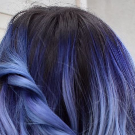 Dark Periwinkle Hair, Periwinkle Highlights, Olaplex No 6, Periwinkle Hair, Dark Periwinkle, Olivia Garden, Hair Envy, Blow Dry, Hair Colors