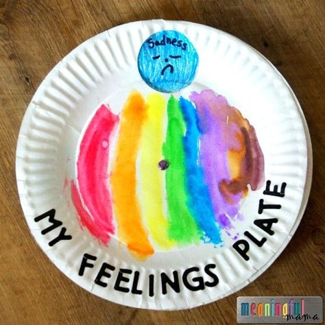 This paper plate feeling spinner is one more tool to help your child identify the emotions they are feeling. Feeling Crafts For Toddlers, Paper Plate Activities, Emotions For Kids, Feelings Activities Preschool, Emotional Learning Activities, Feelings Games, List Of Emotions, Emotions Preschool, Learning Activities For Kids