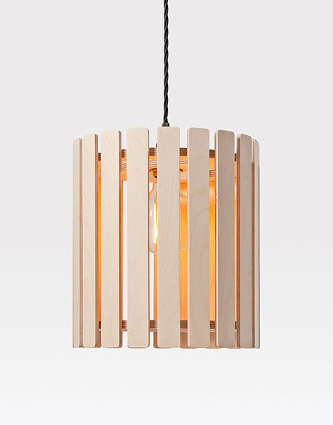 The Brixham Small round ceiling light is part of a contemporary lighting range that features wooden slats made from sustainably sourced birch ply. he Brixham small pendant lights are designed and made by hand in Britain by Liqui Contracts and are available in several different finishes, including an oak veneer. Diy Wood Lighting Ideas, Wooden Light Design, Wooden Lighting, Ceiling Lights Diy, Celing Light, Wooden Lamps Design, Wood Lamp Design, Wooden Pendant Lamp, Round Ceiling Light