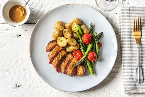 Pan-Seared Duck Breast Duck Breast Recipe, Duck Breast, Hello Fresh Recipes, Pasti Sani, How To Cook Potatoes, Hello Fresh, Think Food, Aesthetic Food, Real Food Recipes