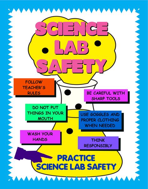 Science Lab Safety is very important! Lab Safety Poster, Science Lab Safety, Safety Poster, Lab Safety, Science Lab, Lab, Science