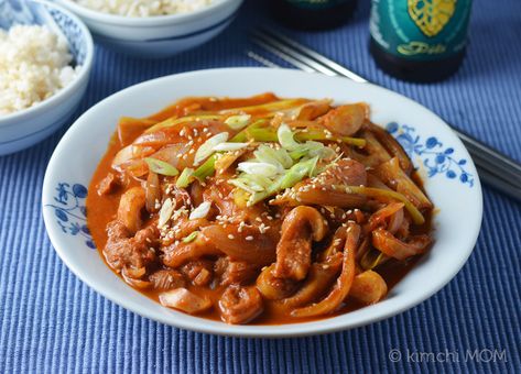 Korean-style Tripe #SundaySupper - kimchi MOM ™ Beef Honeycomb Tripe Recipe, Tripe Recipe, Honeycomb Tripe, Tripe Stew, Tripe Recipes, Tripe Soup, Grilled Bananas, Beef Tripe, Mushroom Casserole