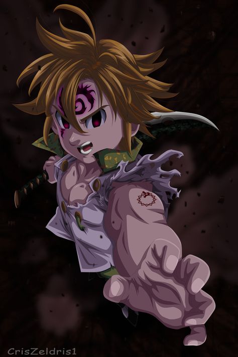 Meliodas of the seven deadly sins in anger mode Anime Character, Deviantart, Anime