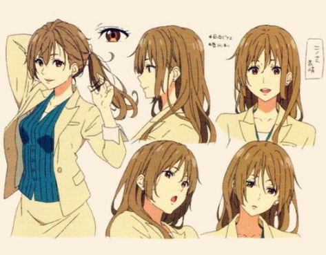 Mother Character Design, Mata Manga, Character Expressions, Manga Tutorial, Manga Hair, 얼굴 그리기, Kyoto Animation, Model Sheet, Face Characters