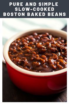 New England Baked Beans Recipe, Molasses Baked Beans Slow Cooker, Slow Cooker Boston Baked Beans, Boston Baked Beans Recipe Homemade, Slow Cooker Baked Beans From Scratch, Baked Beans From Dry Beans, Boston Baked Beans Recipe, Molasses Baked Beans, Boston Beans