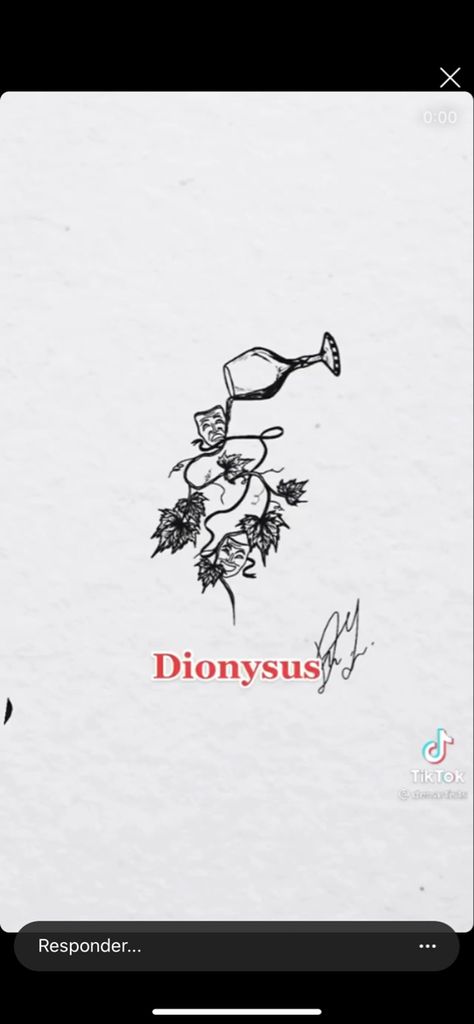 Greek Mythology Tattoos Dionysus, Old Gods Tattoo, Green God Tattoo, Dionysus Tattoo Greek Mythology, Bacchus Tattoo, Dionysus Tattoo, Simple Greek Mythology Tattoos, Ancient Greek Food, Ancient Greek Tattoo